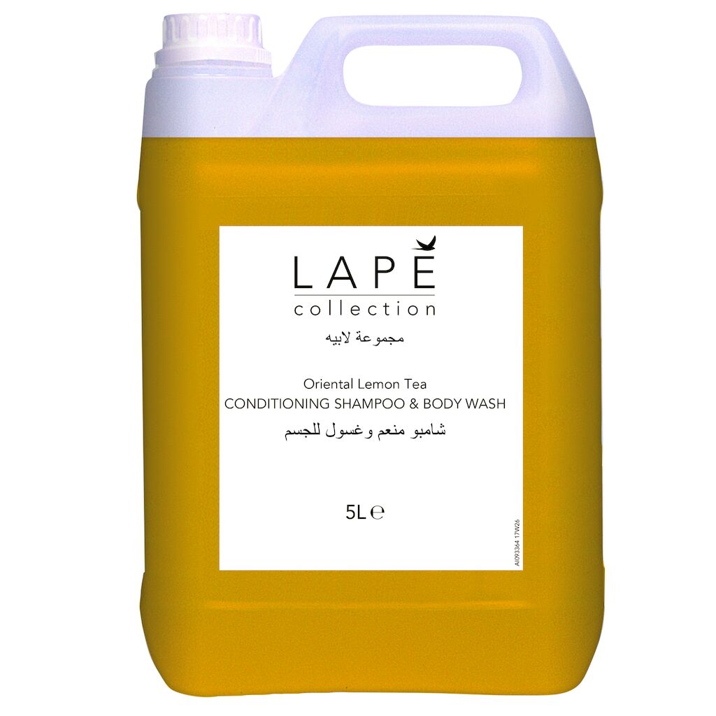 LAPĒ Collection O.L.T. Conditioning Shampoo & Body Wash 2x5L - Detergente per il corpo e per i capelli