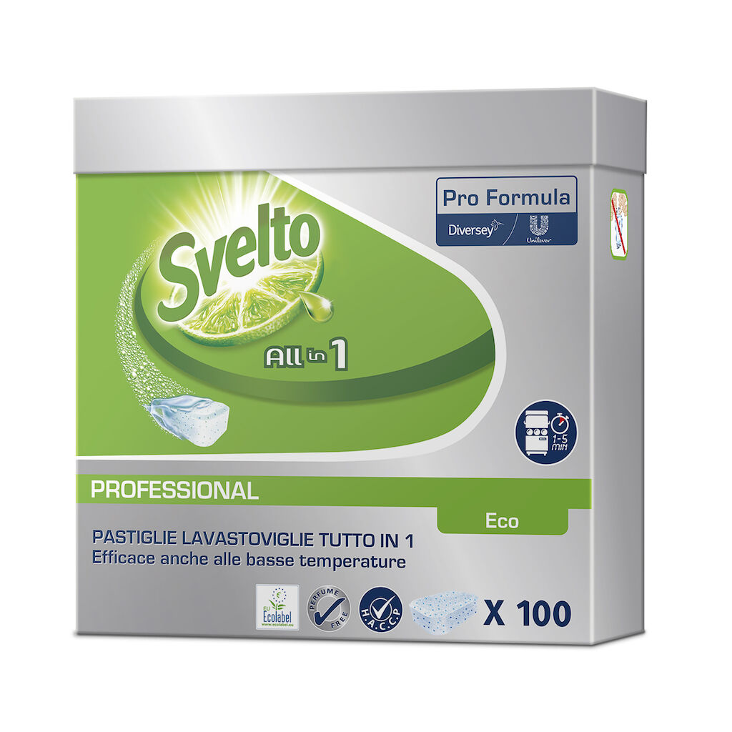 Svelto Tutto in 1 Eco Tablets 5x100pz - Detergente per lavastoviglie in pastiglie 3 in 1