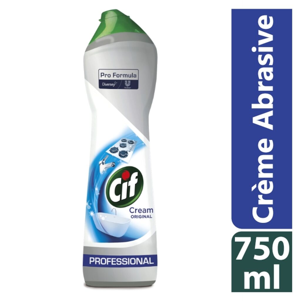 Cif Crema Classica 8x0.75L - Detergente liquido cremoso per le superfici lavabili di bagno e cucina