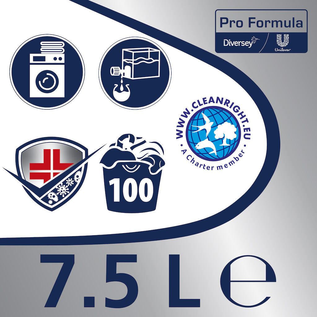 Lysoform Pro Formula Detersivo Igienizzante Plus 7.5L - Detersivo per lavatrice liquido ideale per tutti i tipi di biancheria