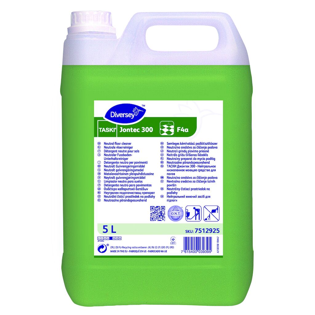 TASKI Jontec 300 F4a 2x5L - Detergente neutro per la pulizia quotidiana dei pavimenti