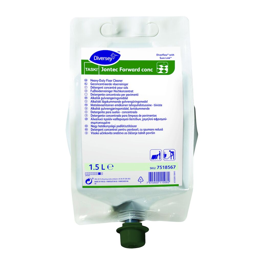 TASKI Jontec Forward conc 4x1.5L - Detergente per pavimenti alcalino a bassa schiuma