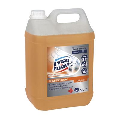 Lysoform Pro Formulae Original 2x5L - Disinfettante battericida lieviticida ad azione detergente e deodorante
