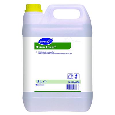 Oxivir Excel 2x5L - Detergente Disinfettante per superfici - Autorizzazione in deroga ex art. 55.1 BPR